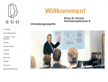 Tablet Screenshot of ego-consulting.de